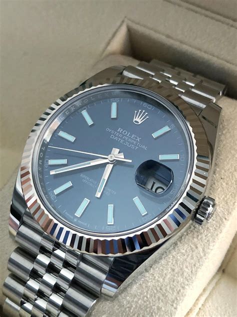 rolex datejust blue face 2017